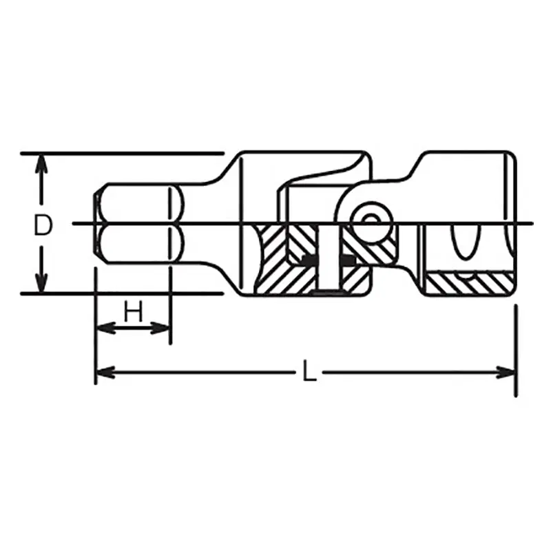 3/8 Sq. Dr. Universal Bit Socket 8mm Hex Length 62mm - Image 2