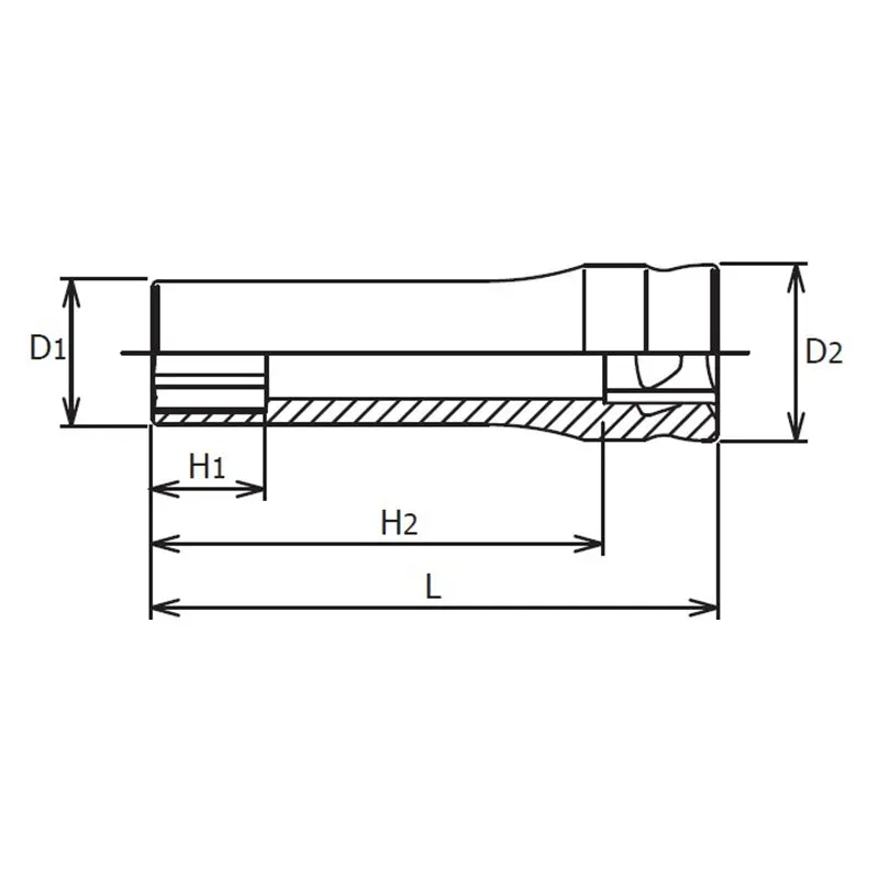 1/4 Sq. Dr.  Z-series  6 point Metric Chrome Socket in 7mm - Image 2