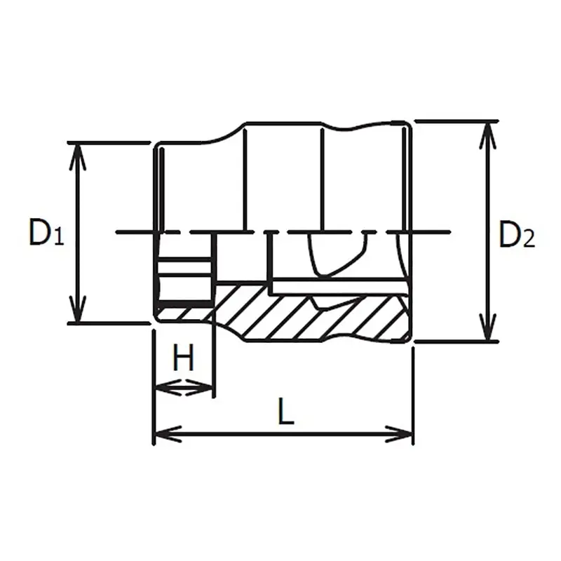 1/4 Sq. Dr. Z-Series 6 point chrome Metric Socket  6mm - Image 2