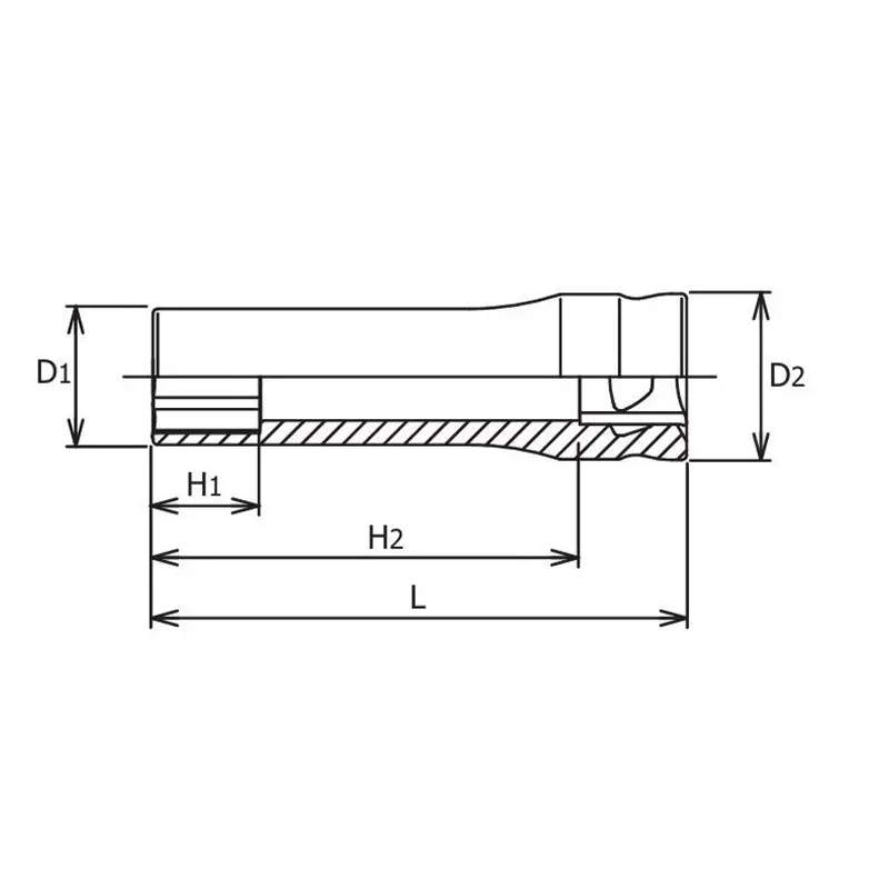 3/8 Sq. Dr. Z-series 6 point Metric Chrome Socket in 10mm - Image 2